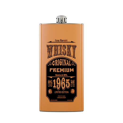 CASA MAESTRI "1965 TIN FLASK" CANADIAN WHISKY 0,7l