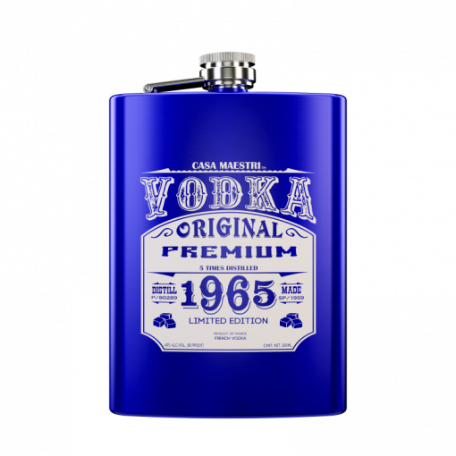 CASA MAESTRI "1965 TIN FLASK" FRENCH VODKA