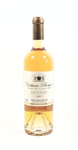 Château Romer AOC Sauternes 2nd Grand Cru Classé 2013 dezertné