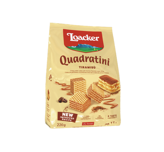 LOACKER Chrumkavé oblátky TIRAMISU 220g