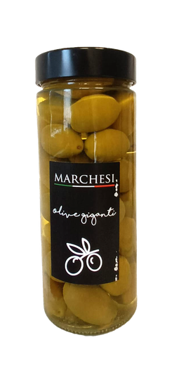 MARCHESI Zelené olivy Gigant 885g/314g