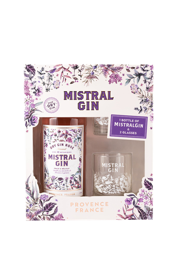 MISTRAL Gin 0,7l s 2 pohármi