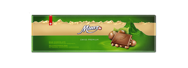 MUNZ Swiss Premium Milk + Hazelnut 300g