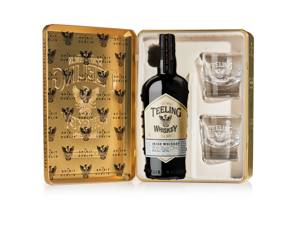 Teeling Small Batch Whiskey 0,7l s 2 pohármi v plechu