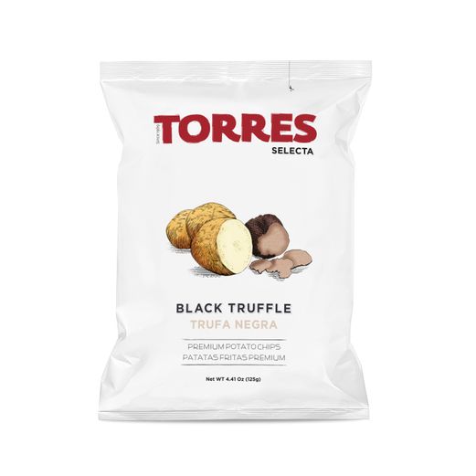 TORRES Zemiakové lupienky s čiernou hľuzovkou 125g