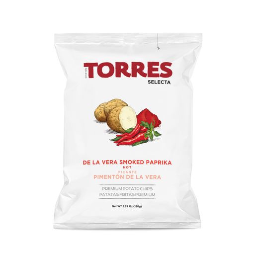 TORRES Zemiakové lupienky s pikantnou údenou paprikou DE LA VERA 150g