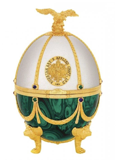 Vodka "Fabergé Egg" – Pearl / Emerald 0,7l